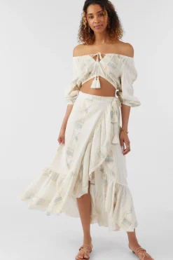ADILAH HIGH-LOW WRAP SKIRT