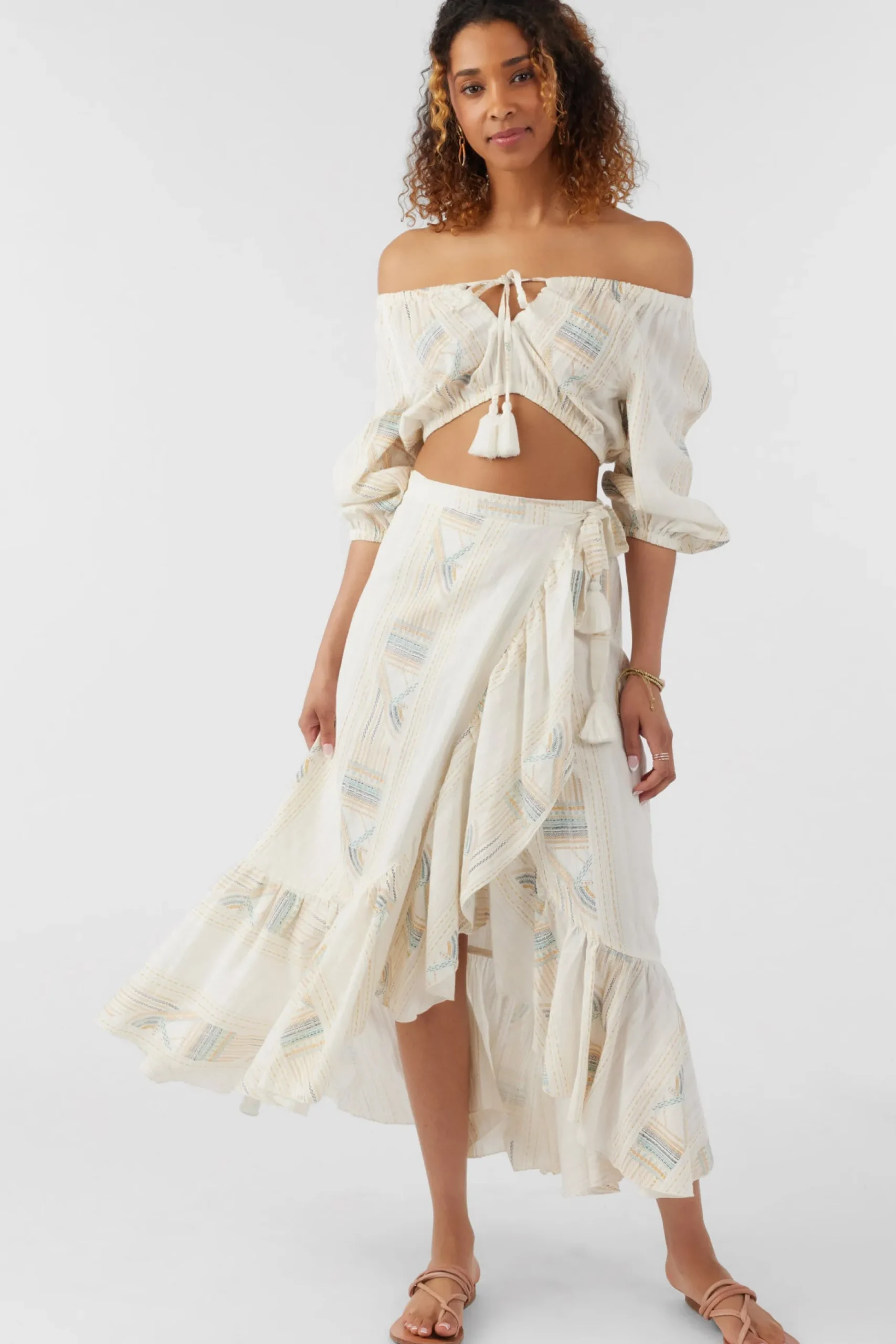 ADILAH HIGH-LOW WRAP SKIRT