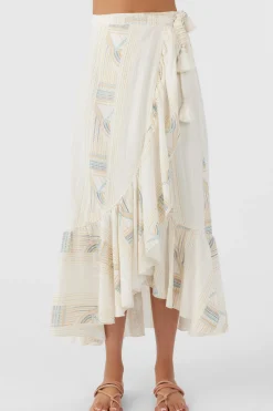 ADILAH HIGH-LOW WRAP SKIRT