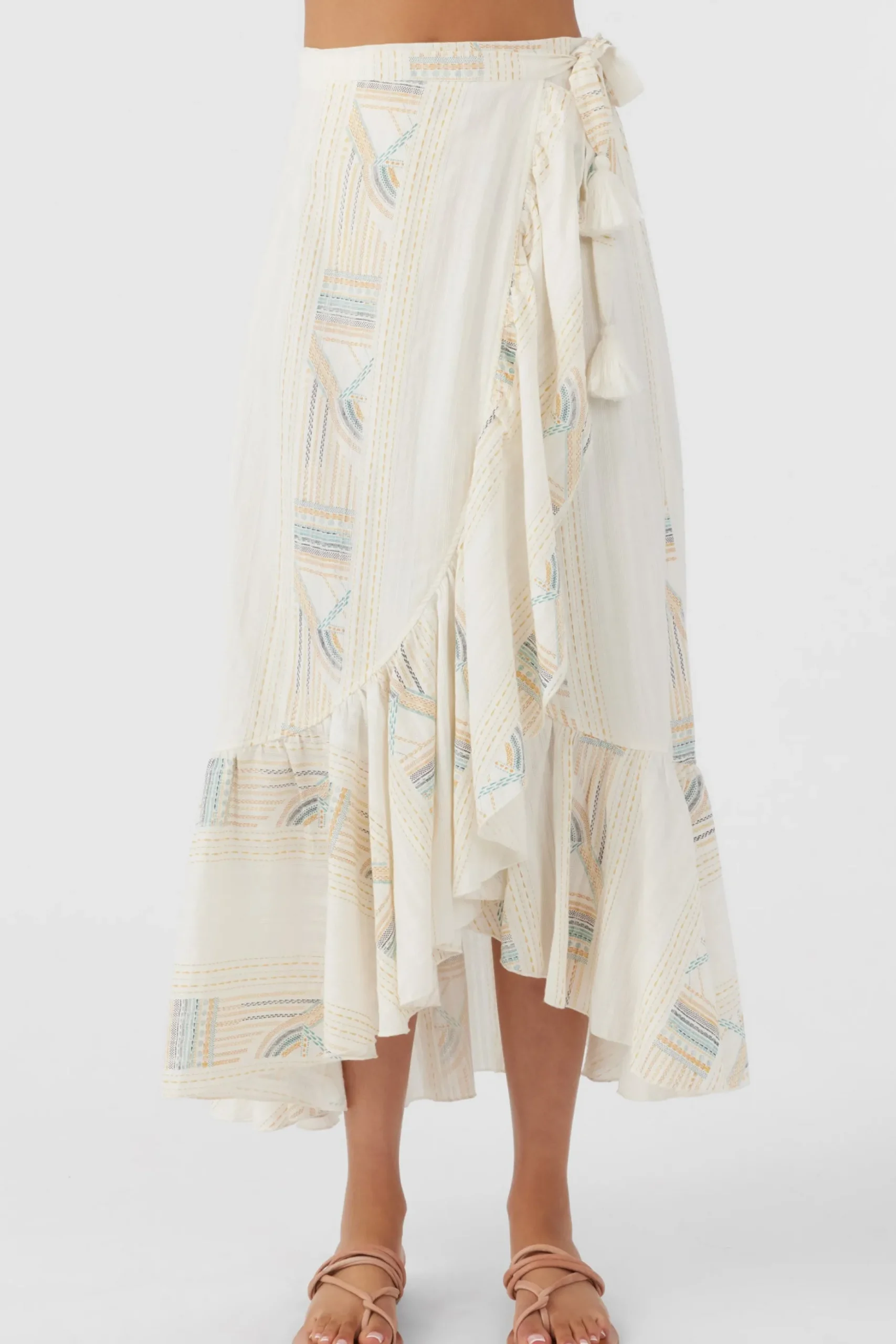 ADILAH HIGH-LOW WRAP SKIRT