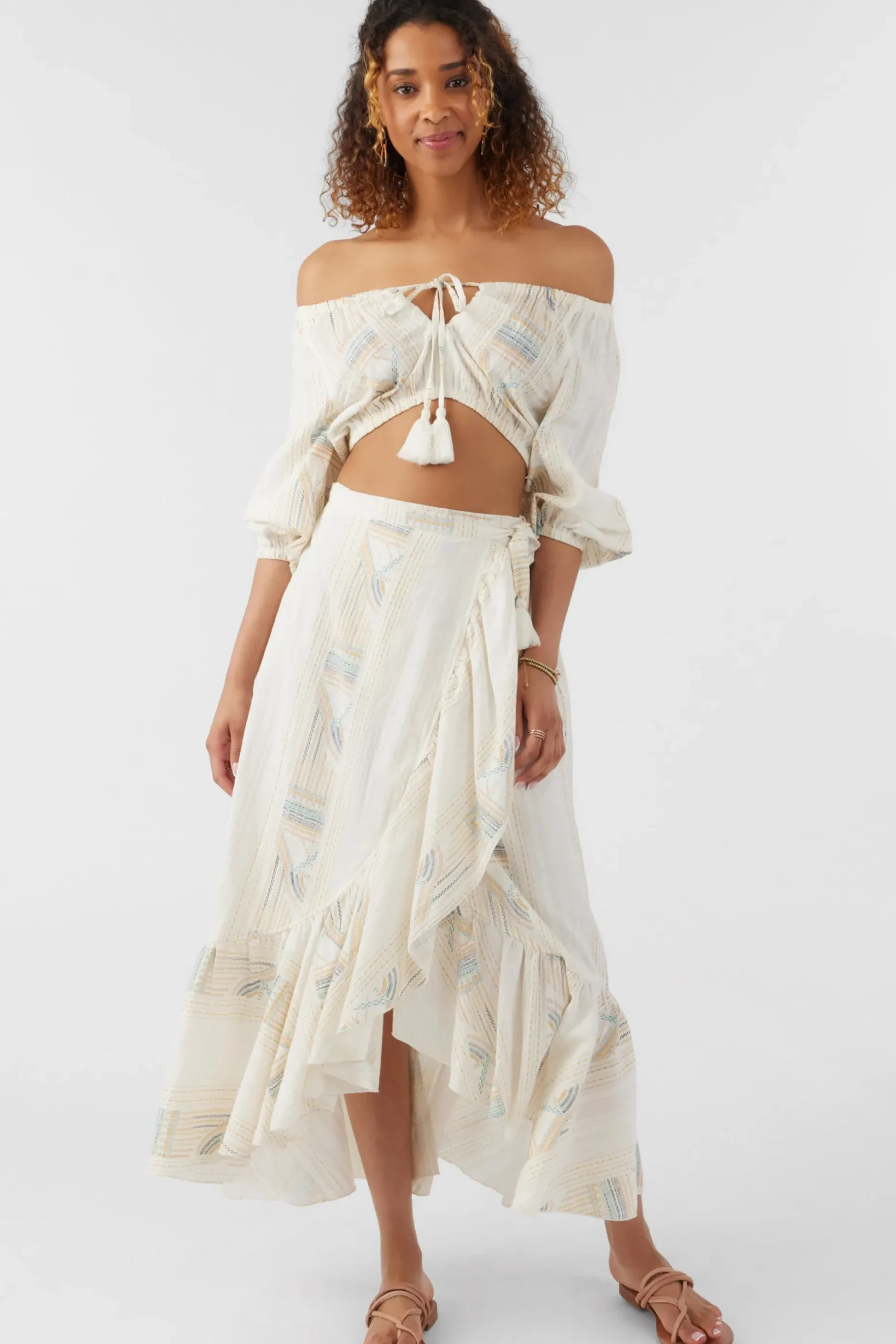 ADILAH HIGH-LOW WRAP SKIRT