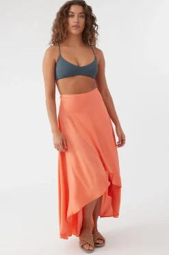 AMBROSIO HIGH-LOW MAXI SKIRT