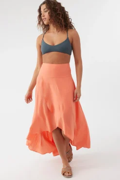 AMBROSIO HIGH-LOW MAXI SKIRT