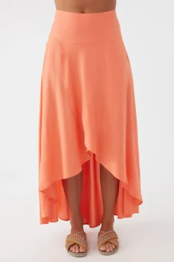 AMBROSIO HIGH-LOW MAXI SKIRT
