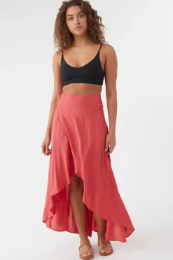 AMBROSIO HIGH-LOW MAXI SKIRT