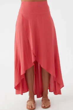 AMBROSIO HIGH-LOW MAXI SKIRT