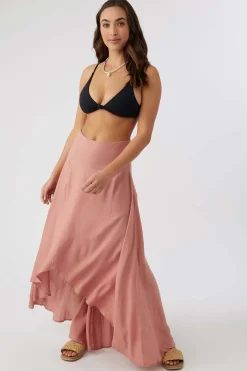 AMBROSIO HIGH-LOW MAXI SKIRT