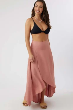 AMBROSIO HIGH-LOW MAXI SKIRT