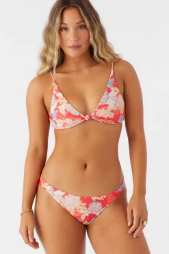 ANTALYA FLORAL PISMO TALL TRI BRALETTE TOP
