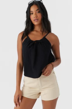 ANYA CRINKLE DOUBLE GAUZE TANK TOP