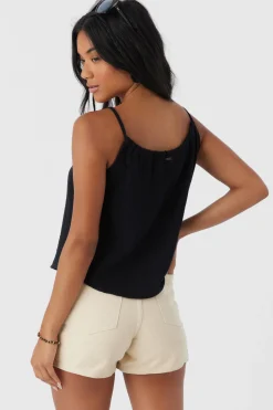 ANYA CRINKLE DOUBLE GAUZE TANK TOP