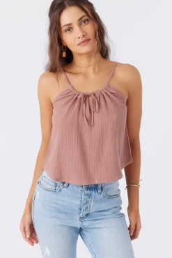 ANYA CRINKLE DOUBLE GAUZE TANK TOP