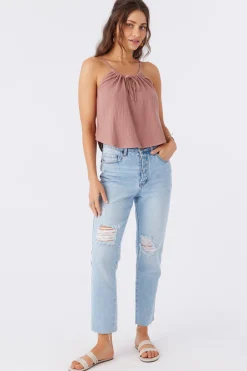 ANYA CRINKLE DOUBLE GAUZE TANK TOP