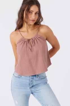 ANYA CRINKLE DOUBLE GAUZE TANK TOP