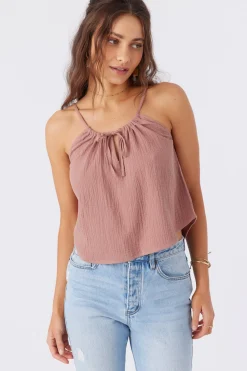 ANYA CRINKLE DOUBLE GAUZE TANK TOP