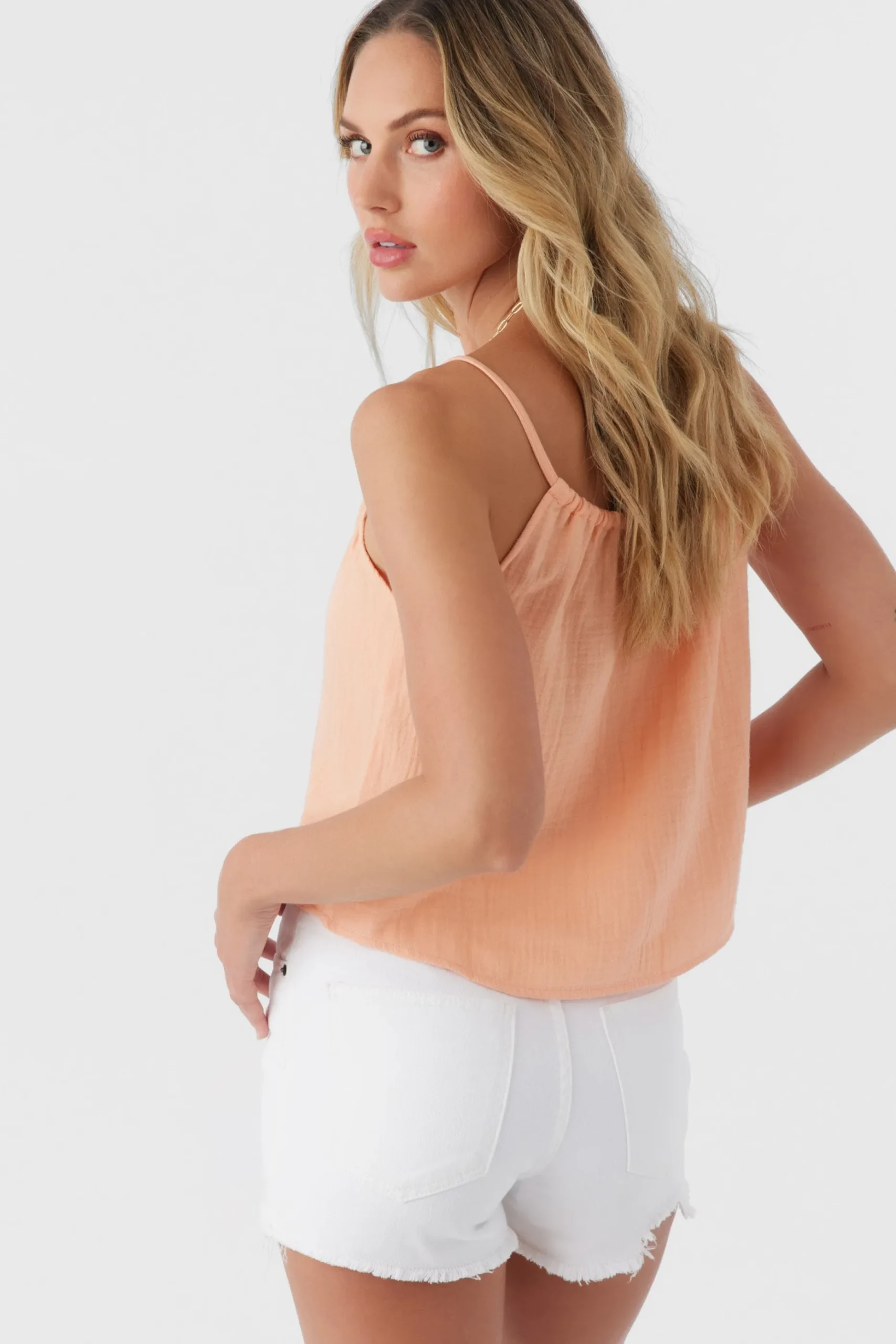 ANYA CRINKLE DOUBLE GAUZE TANK TOP
