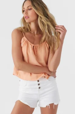 ANYA CRINKLE DOUBLE GAUZE TANK TOP