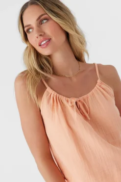 ANYA CRINKLE DOUBLE GAUZE TANK TOP