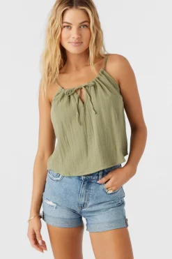 ANYA CRINKLE DOUBLE GAUZE TANK TOP