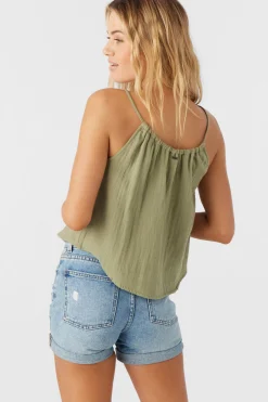 ANYA CRINKLE DOUBLE GAUZE TANK TOP