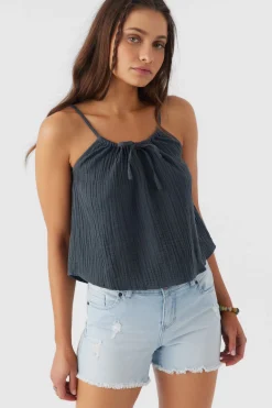 ANYA CRINKLE DOUBLE GAUZE TANK TOP