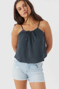 ANYA CRINKLE DOUBLE GAUZE TANK TOP