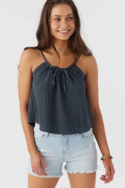 ANYA CRINKLE DOUBLE GAUZE TANK TOP