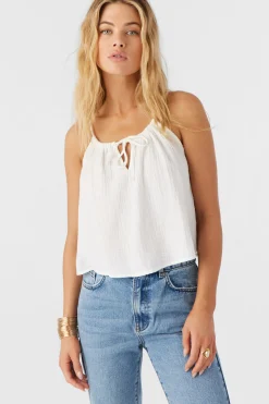 ANYA CRINKLE DOUBLE GAUZE TANK TOP