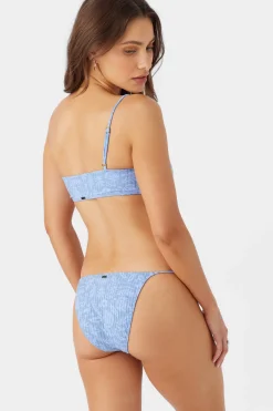 ATLANTIC PALM WIDE RIB SEAL BEACH ONE SHOULDER TOP