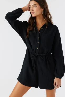 AVALA COTTON CRINKLE DOUBLE GAUZE ROMPER
