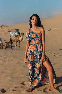 AYA JADIA FLORAL MAXI DRESS