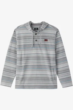 BAVARO STRIPE PONCHO PULLOVER FLEECE