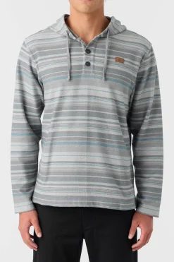 BAVARO STRIPE PONCHO PULLOVER FLEECE