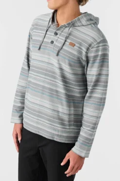 BAVARO STRIPE PONCHO PULLOVER FLEECE