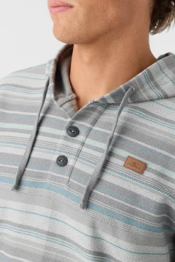BAVARO STRIPE PONCHO PULLOVER FLEECE