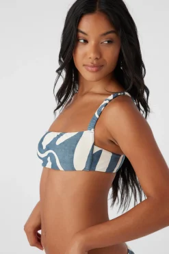 BEACH HUT GEO BUNDORAN BRALETTE TOP