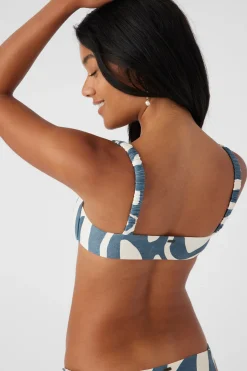 BEACH HUT GEO BUNDORAN BRALETTE TOP