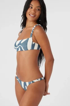BEACH HUT GEO BUNDORAN BRALETTE TOP
