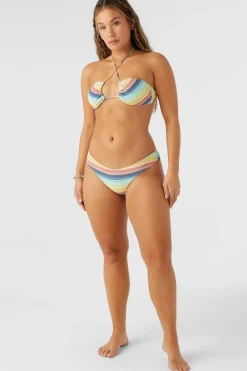 BEACHBOUND STRIPE EMBRY MULTI-WAY TRI TOP