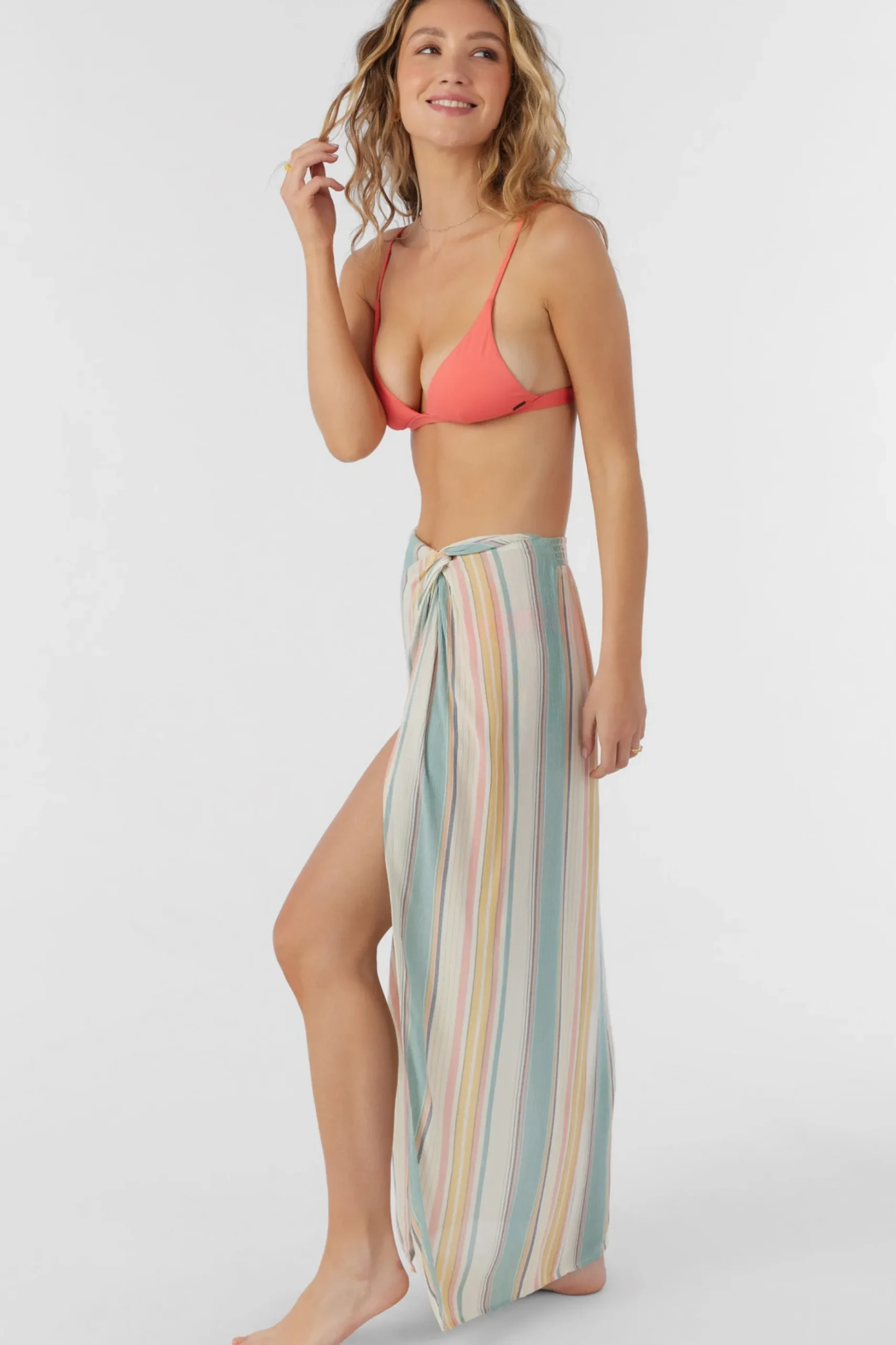 BEACHBOUND STRIPE HANALEI MAXI SKIRT COVER-UP