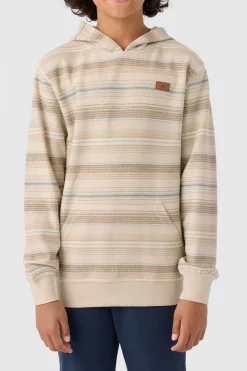 BOY'S BAVARO STRIPE PULLOVER FLEECE