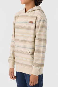 BOY'S BAVARO STRIPE PULLOVER FLEECE