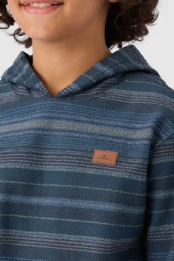 BOY'S BAVARO STRIPE PULLOVER FLEECE