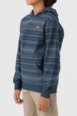 BOY'S BAVARO STRIPE PULLOVER FLEECE