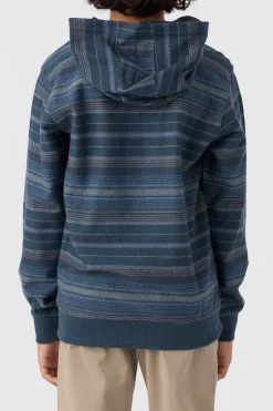 BOY'S BAVARO STRIPE PULLOVER FLEECE