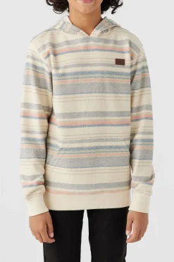 BOY'S BAVARO STRIPE PULLOVER FLEECE