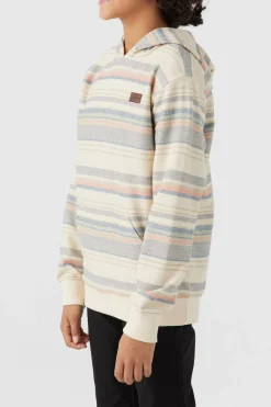 BOY'S BAVARO STRIPE PULLOVER FLEECE