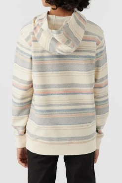 BOY'S BAVARO STRIPE PULLOVER FLEECE