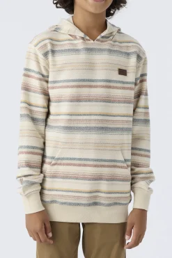 BOY'S BAVARO STRIPED PULLOVER FLEECE