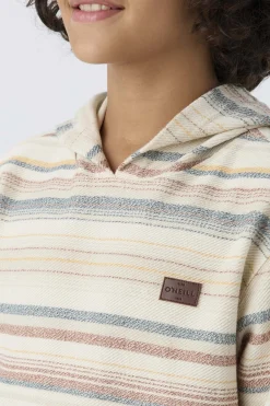 BOY'S BAVARO STRIPED PULLOVER FLEECE